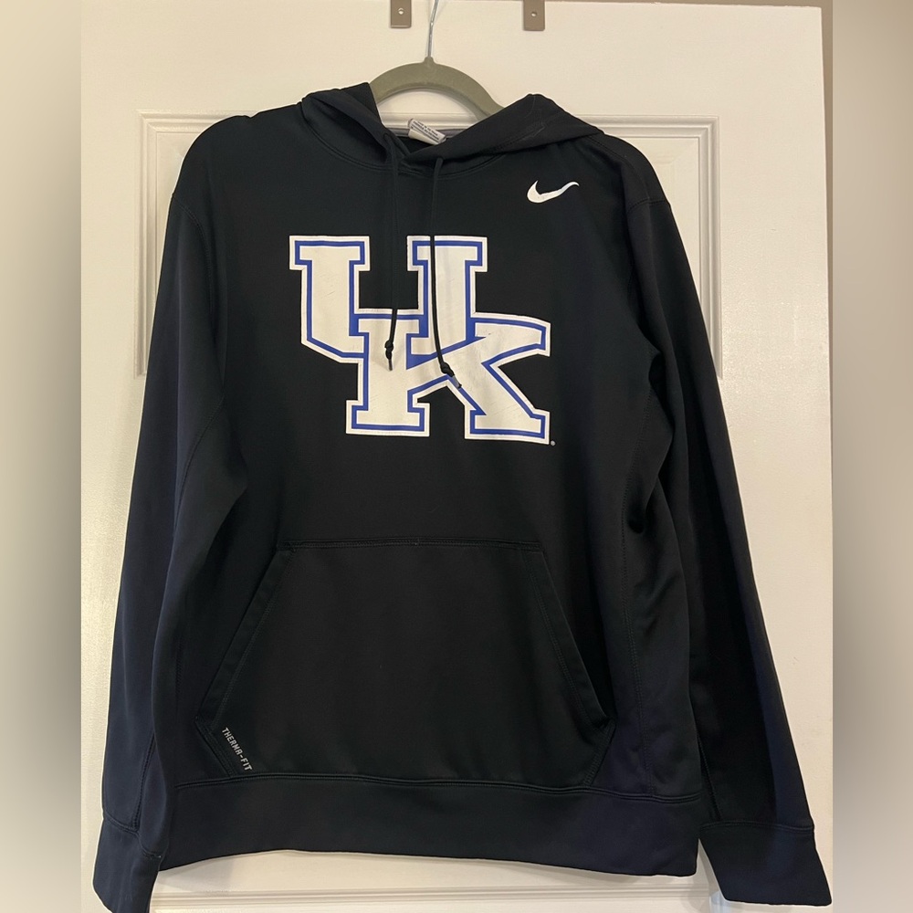 Nike‎ Black Hoodie with White and Blue Logo